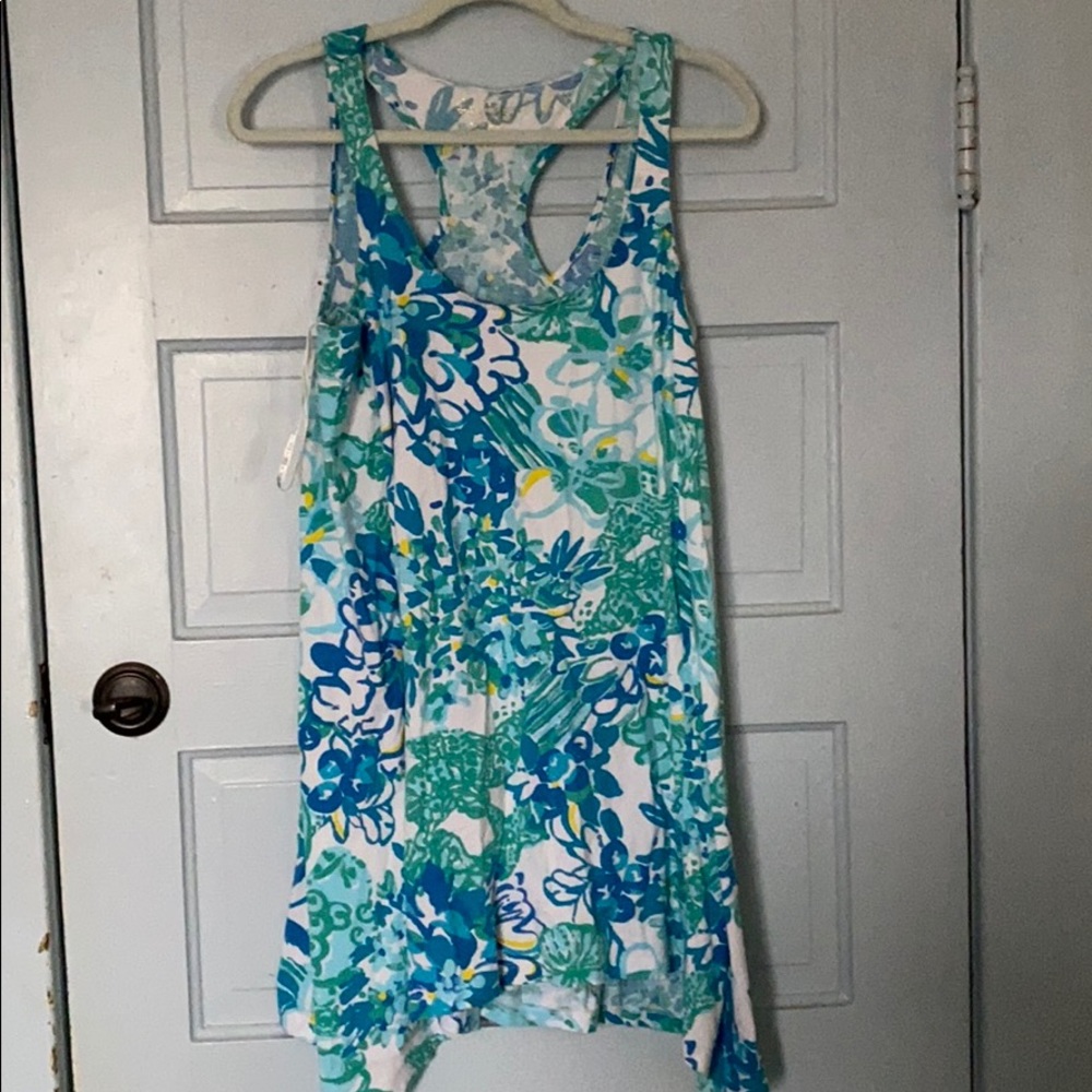 Asymmetrical Lily Pulitzer dress. BARELY WORN!